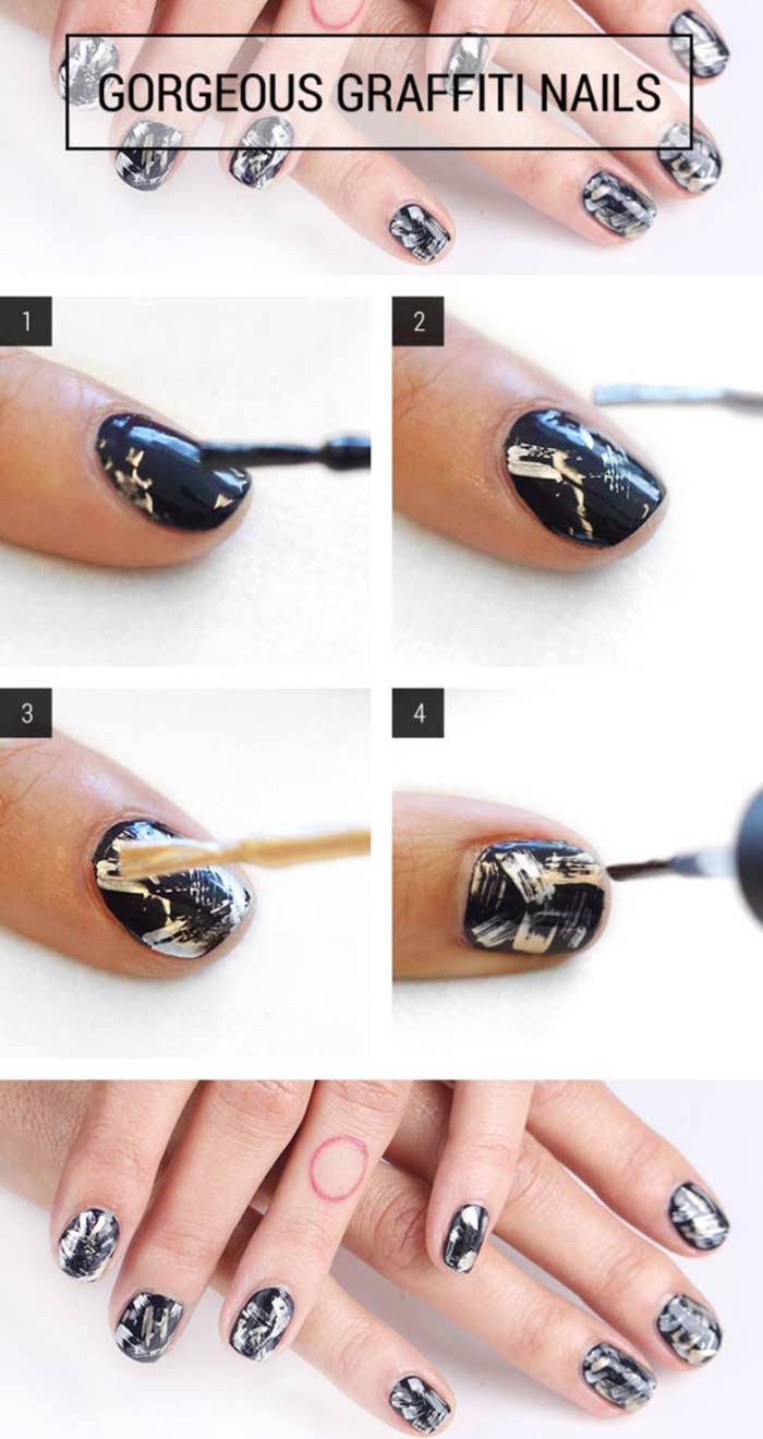 Beautiful Nail Art Manicure Nail Designs Decoration Manicure Nail Paint —  Stock Photo © elena1110 #193077936